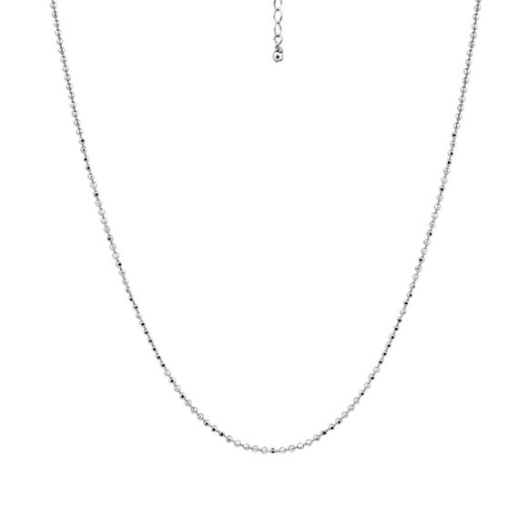 Giani Bernini Sterling Silver bead link chain 16”Necklace - Picture 1 of 6